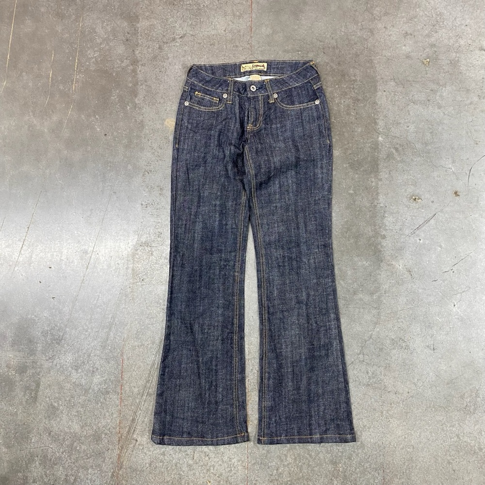 Y2K Liquid Jeans Bootcut Dark Wash Womens 00‎